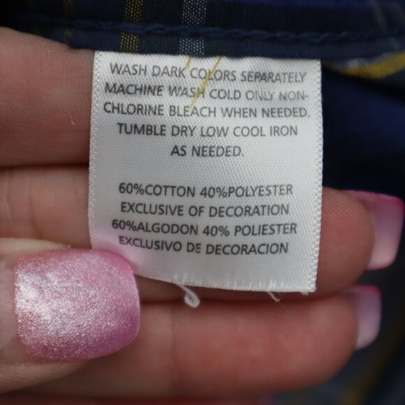 Real Tree Shirt Mens Small Blue Plaid Black Pearl Snap Button Up Dress Western - Picture 8 of 16